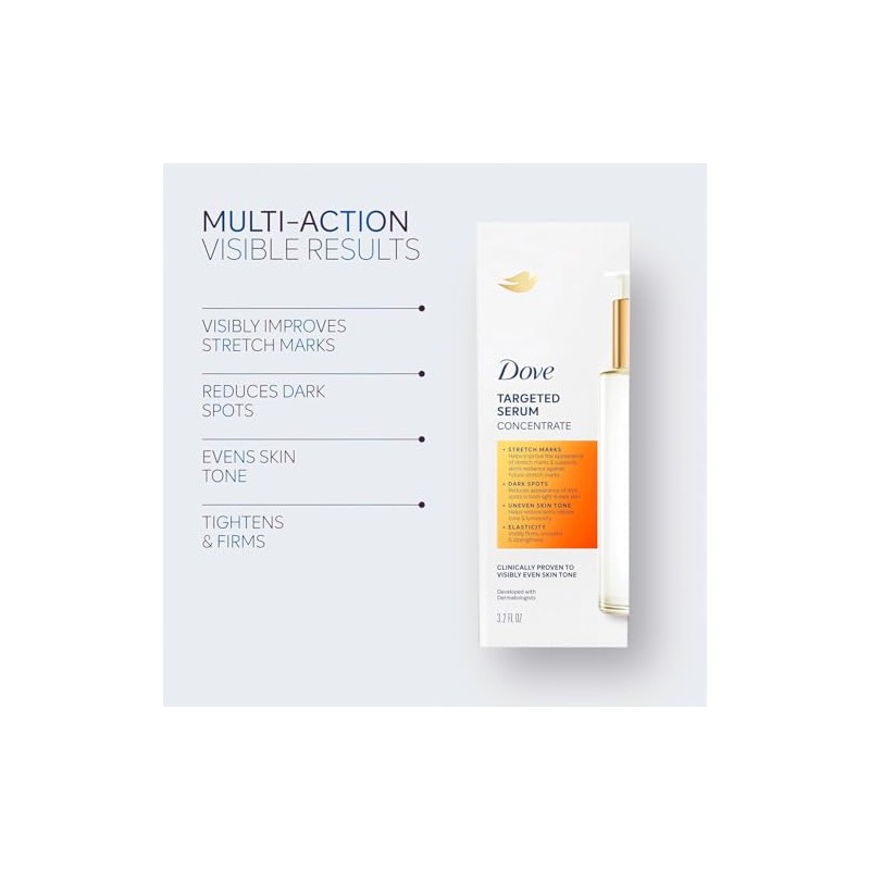 Dove Suero Concentrado para Estrías, Manchas y Elasticidad con Niacinamida,