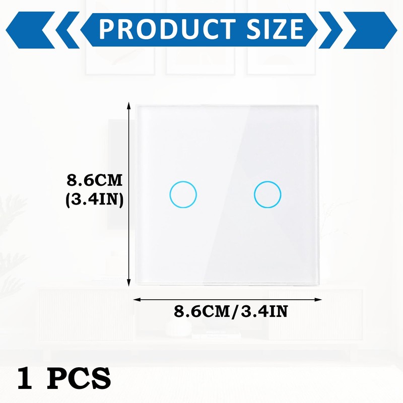 WiFi Light Switch, Smart Touch Light Switch for Smart Homes,