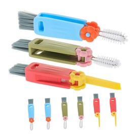 ABOOFAN 9Pcs Bottle Brush Portable Cleaning Tool for Water Mugs Cups Vibrant Colors for Easy Identification Bristles for Tough Stains Versatile for All Bottle