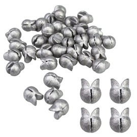 VINFUTIN 100pcs Round Split-Shot Removable Fishing Weights Sinker Lead Fishing Weights 5 Sizes Including 0.5g/0.8g/1g/1.5g/2g with Fishing Tackle Box (0.5g-100pcs)
