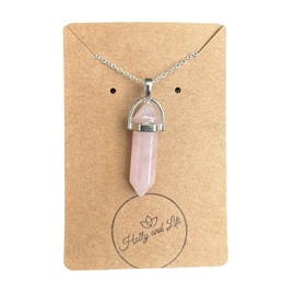 Rose Quartz Pendant Necklace, Rose Quartz Penadant Necklace, Natural Crystal Necklace, Rose Quartz Chain, Pink Crystals, Crystal Penadant, Crystal Gifts, Quartz