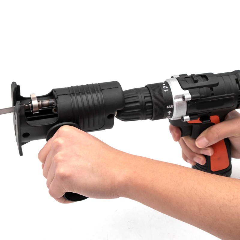 Fafeicy Reciprocating Saw Attachment Kit for Cordless Drill with Blades
