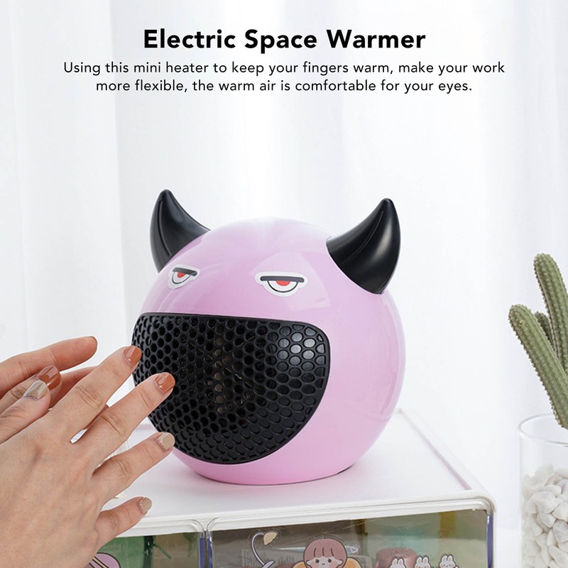 Mini Heater Rapid Heating Constant Temperature Cute Devil Shape Compact