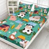 Smell Sunshine Farm Animal Sheets Set 4Pcs for Kids,Cartoon Cow