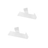 Unbranded 2 Pc Right Profile Slatwall Clear Acrylic Shoe Display