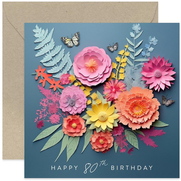 80th Birthday Cards for Best Friend - Age 80 -