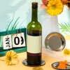 Set of 20 Wine Bottle Coaster Smooth Stainless Steel Coasters