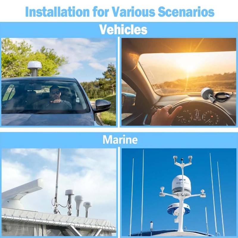 Maswell Marine GPS External Antenna - 1575.42MHz 42±2dB, SMA with