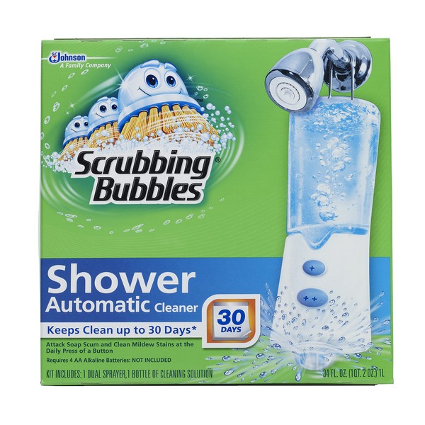 Scrubbing Bubbles Automatic Shower Cleaner, Starter Kit, 34 Ounce.