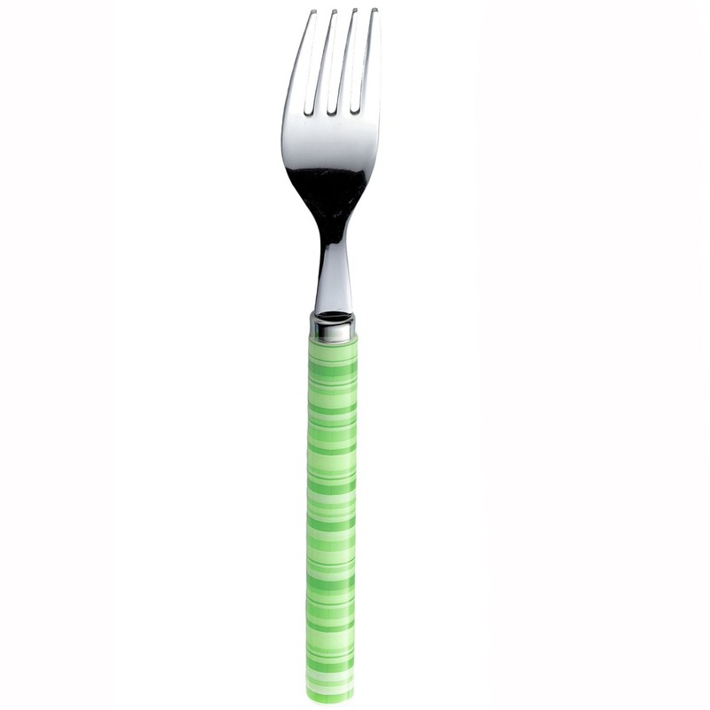 Nagao Border Dinner Cutlery Set of 4 Green Made in