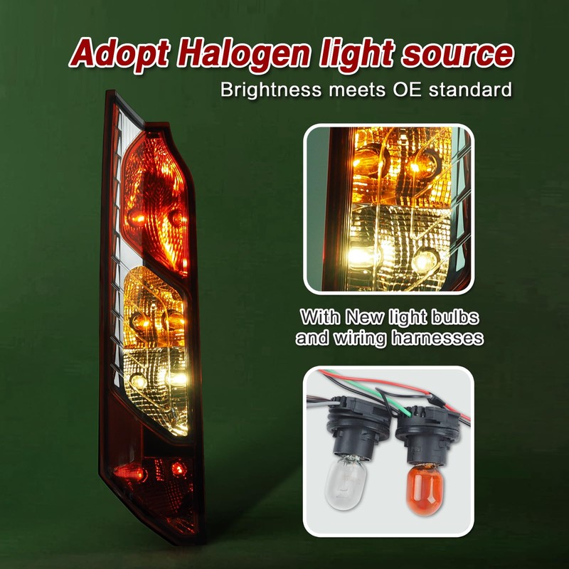 ZSBMP Tail Lights Compatible with Ford Transit Connect 2014-2023 Rear
