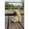 French Bulldog Statue Dog Figurine Resin Ornament Garden Decor Home