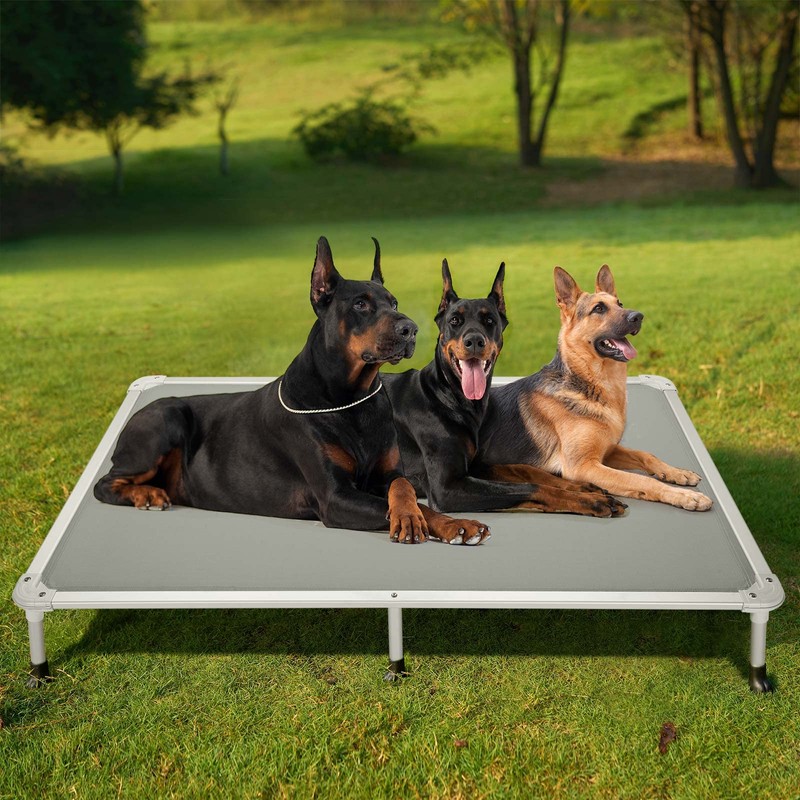 Veehoo Chew Proof Elevated Dog Bed - Cooling Raised Pet