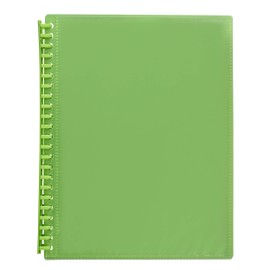 Marbig 2008504 Display Book Refillable A4 Clearview 20 Pockets Lime