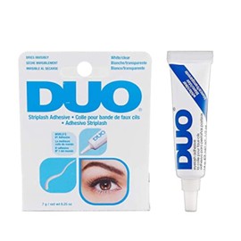 DUO DUO Strip Lash Adhesive, Clear/White - Strong Hold, Waterproof Lash Glue for False Lashes and Lash Clusters, Long-Lasting, Quick-Drying, Invisible Finish, 0.25 oz