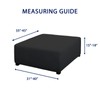 PureFit Super Stretch Form Fit Square Ottoman Cover Rectangle -