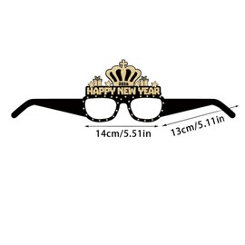 Happy New Year’s Eve Glasses 2026 - Pack Of 12 | New Year’s Eve Party Supplies 2026 | Happy New Year Glasses 2026, Happy New Year Decorations 2026 | New Year’s Glasses, New Year’s Eve Decorations