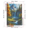 Diamond Painting Kits for Adults, 5D DIY Mountain and Waterfall