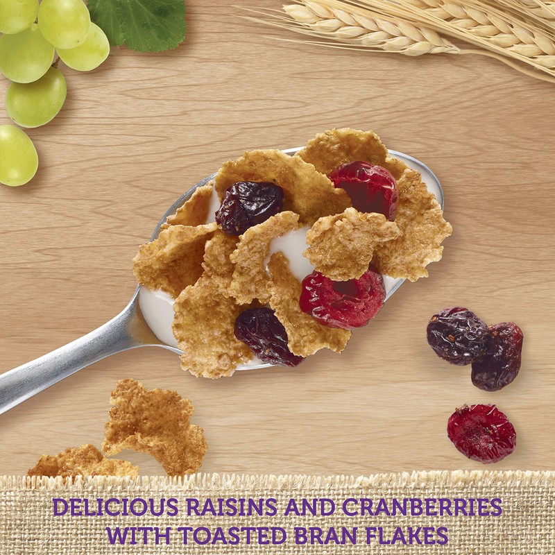 Kellogg's Raisin Bran, Breakfast Cereal, Original with Cranberries, Good Source