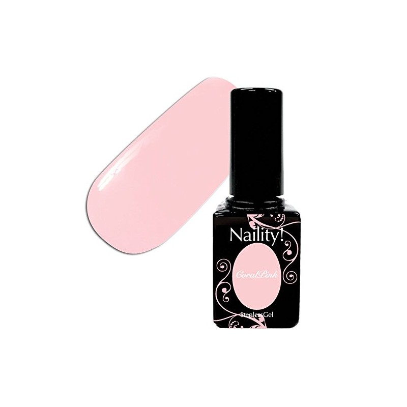 Nature! Gel Nail Stepless Gel, 175, Coral Pink, 0.2 oz