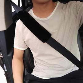 Poemtian 2 Pieces Universal Car Seat Belt Covers Soft Car Seat Belt Pad Cover Car Seatbelt Strap Shoulder Pads Protector for Adults and Kids