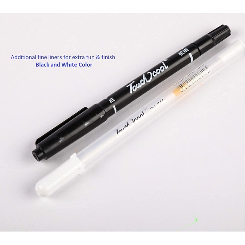 Sageware Art Pen with Double Sided Coloured Chisel and Pointed