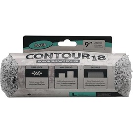 AXUS - 9" Contour 18 Rough Surface Roller Sleeve - AXU/RO9L