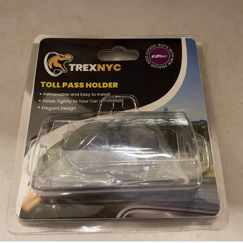 TrexNYC Toll Pass Holder for Car, Super Strong Holder with
