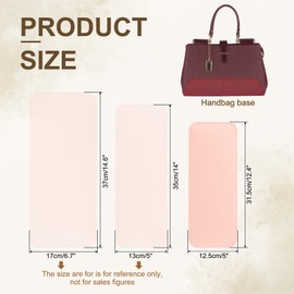 PATIKIL Felt Base Shaper 12x5 Inch, Bag Bottom Shaper Pad Purse Liner Board Insert Arc Corner for Handbags Tote Crossbody Bag Backpack, Pink