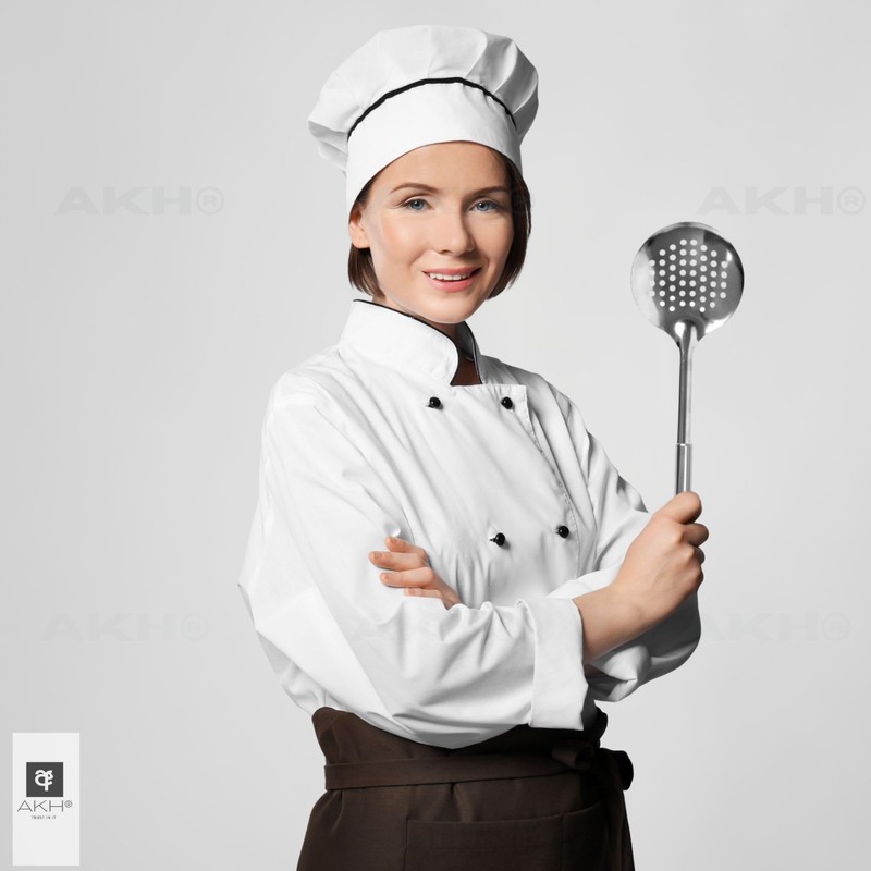 AKH® Stainless Steel Skimmer Spoon | 32CM / 12.6" |
