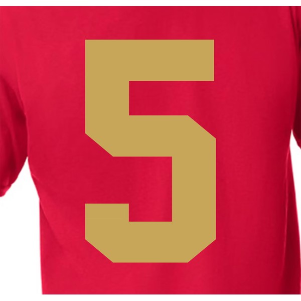 6" Earth-Toned Iron on Numbers for Clothing，Jersey Numbers，Large Iron on