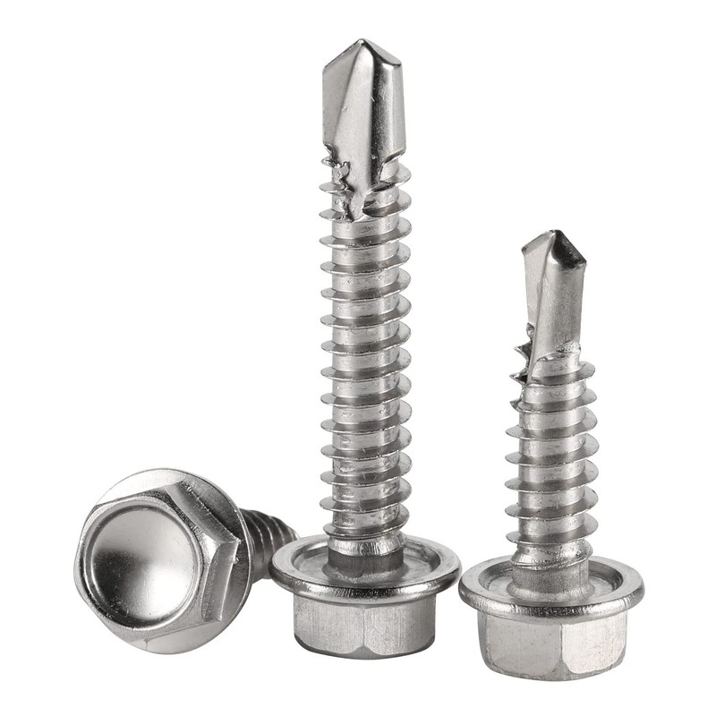 #8 x 1/2" Stainless Steel Hardened 410 Self-Tapping Screws for