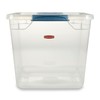 Rubbermaid Clever Store Latching Storage Tote Container, Clear, 30-Qt (FG3Q2500CLMCB)