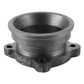 Kuuleyn Exhaust Flange Adapter Turbo Exhaust V Bend Flange V Band Exhaust Flange Adapter Turbo Downpipe 4 Bolt Holes for 2.5in to 3in Universal