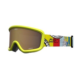 Giro Chico 2.0 Toddler Ski Goggles - Snowboard Goggles for Kids, Boys & Girls 2-4 - Yellow Robot - Amber Rose