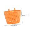 Outanaya 1Set Woven Scooter Basket Durable Plastic Bike Basket for
