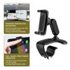 DACIRTY 360° Rotatable Car Phone Holder – Adjustable Spring Clamp