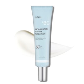IUNIK Beta-Glucan Water Barrier Moisture Daily Sunscreen Matte & No White Cast SPF 50+ PA++++ Vegan Lifting & Plumping Moisturizing Daily Sun Cream for Dry Oily Sensitive Skin Korean Skincare