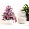 Christmas Concepts® 20cm (8") Frosted Bouquet With Baby Pink Decorations