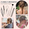 6pcs Tail Hair Tool, Tail French Braid Loop Tool Rat