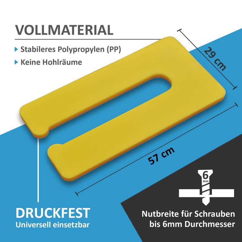 My Plast Spacers - Plastic Base Plates. Variable Compensation Plates.