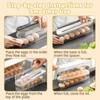 XWCHASA Rolling Egg Holder, 2-layer Egg Holder Storage, Egg Storage