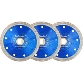 GoYonder 4.5" Super Thin Diamond Ceramic Saw Blade Porcelain Cutting Blade for Cutting Ceramic Porcelain Tile （3 PCS）