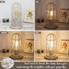 Small Table Lamp, Touch Control Table Lamp with Brushed White