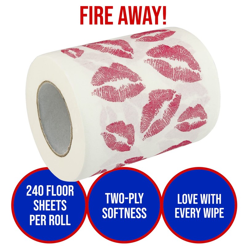 Fairly Odd Novelties Kisses Lips Novelty Toilet Paper
