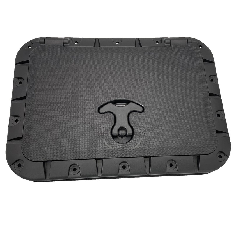 DHYAWUER Marine Deck Plate Square Hatch Pull Out Handle Hatch
