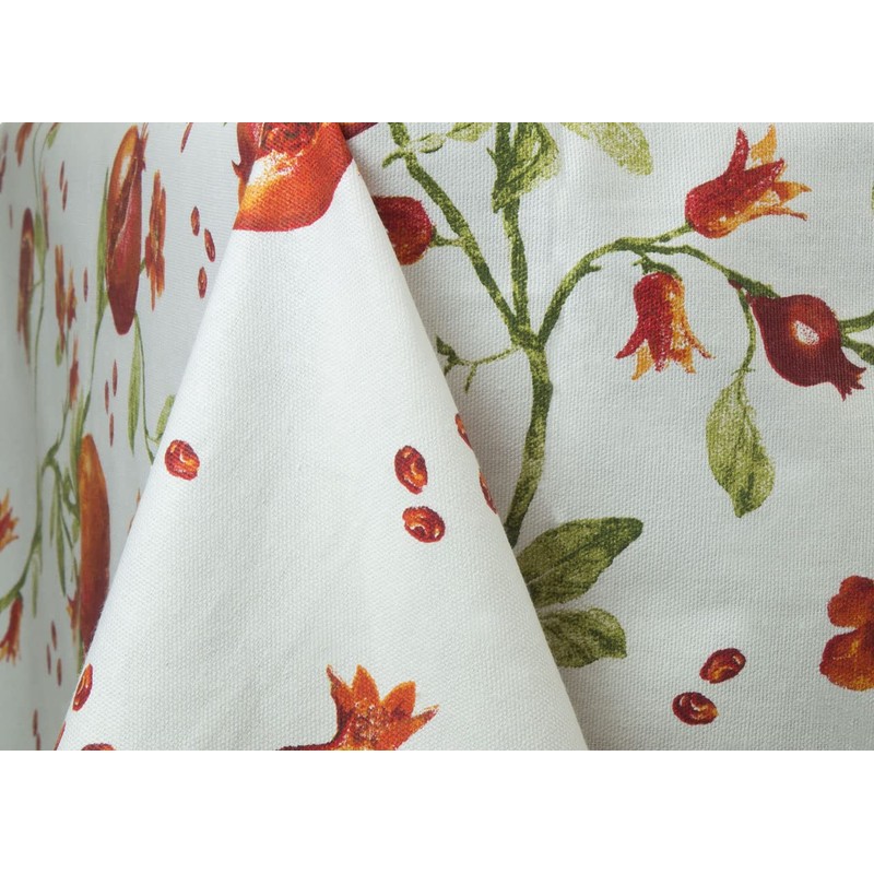 BIANCHERIAWEB Pomegranate Tablecloth for Kitchen and Living Room - Made