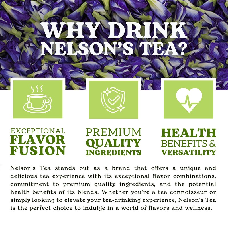 Nelson's Tea Butterfly Pea Flower 2 Oz