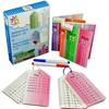 Addition Flashcards (0-10) and Multiplication Flashcards (0-12) with Key Rings,