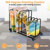 SOCROTO Art Canvas Storage Rack,Art Storage Organizer with Wheels,Metal Art